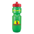 22 Oz Bike Bottle w/ Push Pull Lid - Solid Colors